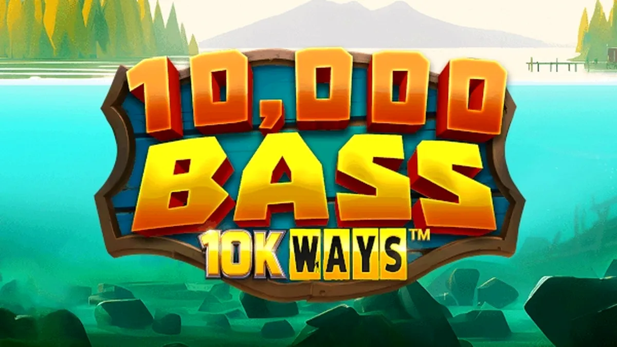 Interface do jogo 10,000 Big Bass 10K Ways com tema de pesca